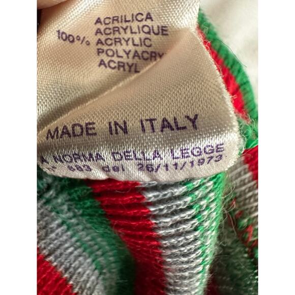 Vintage Italian Striped Stretch Turtleneck - Picture 5 of 5